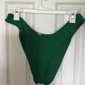 Aerie swim bottoms; XL; green